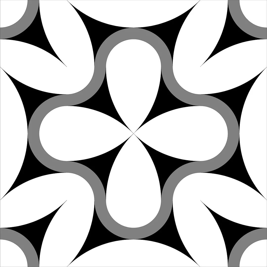 Black and White Tile Pattern