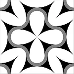 Black and White Tile Pattern