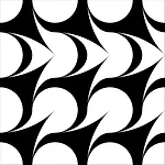Black and White Tile Pattern