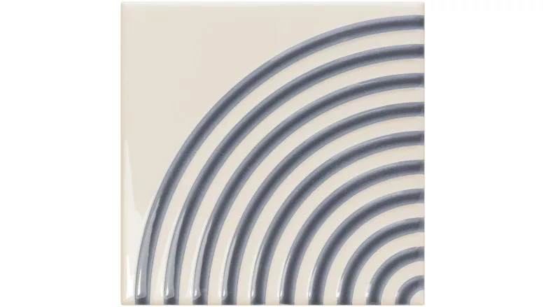 Curved design tile