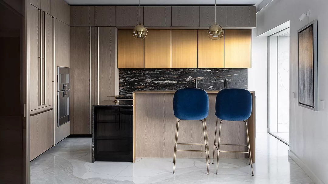 Black Cosmic granite kitchen