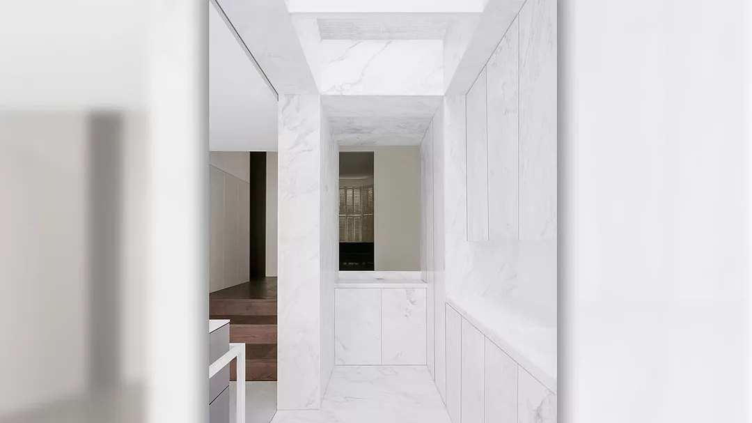 White Marble Cabinets