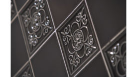 ornate brown tile