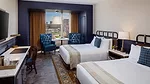 The Benson Hotel Standard Blue Bedroom