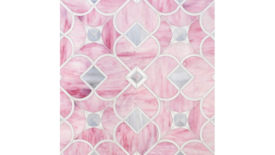 pink glass mosaics