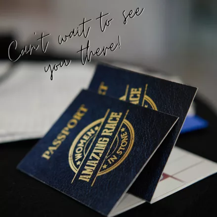 Women in Stone Amazing Race Passport