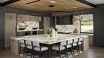 Paonazzo marble by Antolini kitchen island