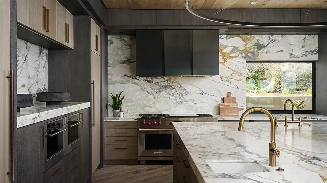 Paonazzo marble by Antolini kitchen countertop