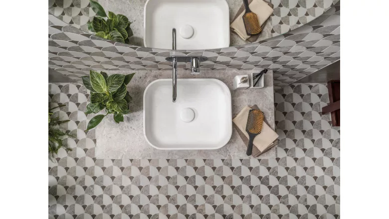 Porcelanosa mosaic shells