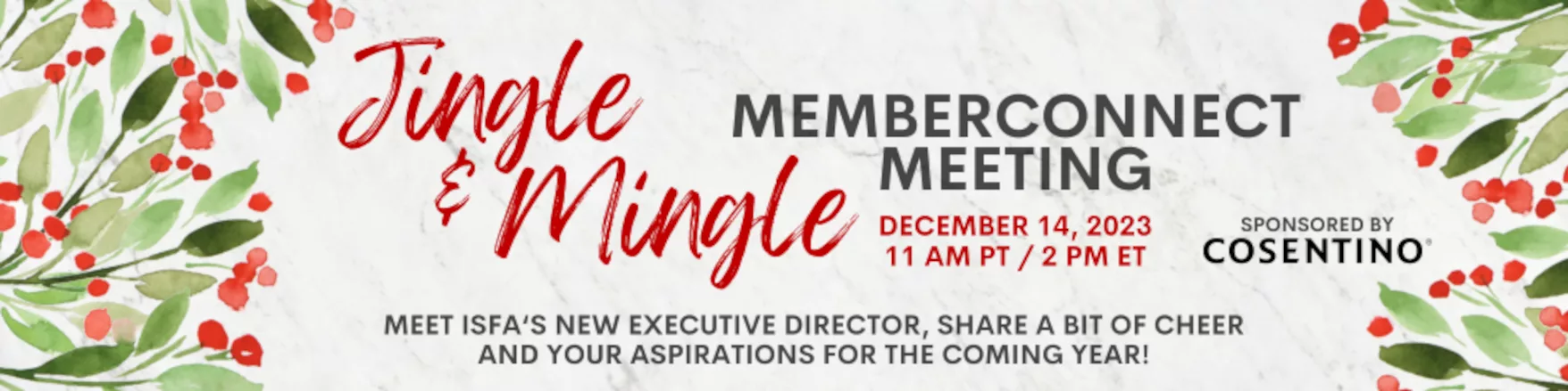 ISFA Holiday MemberConnect Meeting logo 