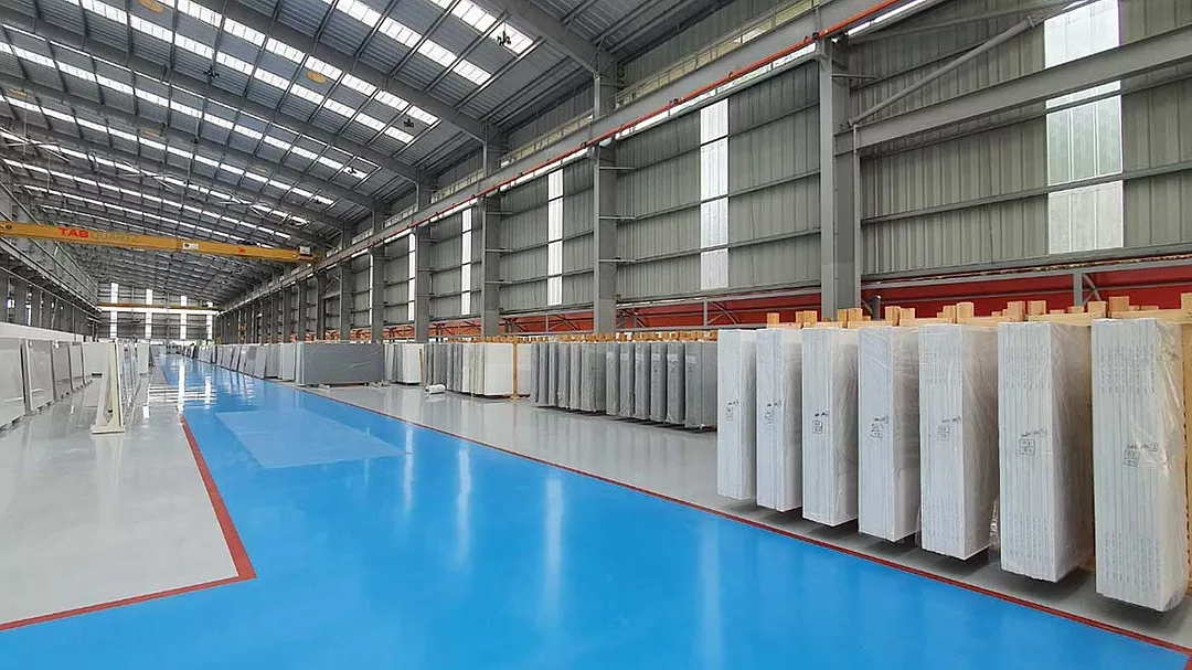 Inside TabQuartz plant.
