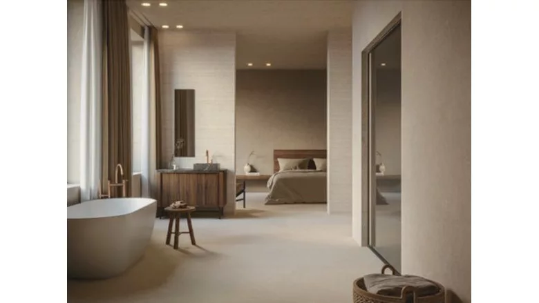 beige floor tiles