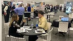 Stone World conducting podcast at StonExpo