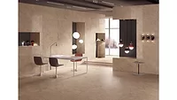 beige porcelain tile floor