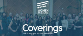 Women in Stone group photo with Coverings logo
