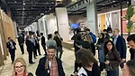 Crowded aisle at Cevisama 2024