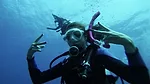 Madison Gambrell scuba diving