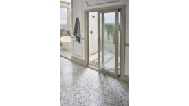 patterned floor tile