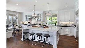 geometric kitchen backsplash
