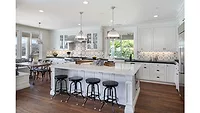 geometric kitchen backsplash