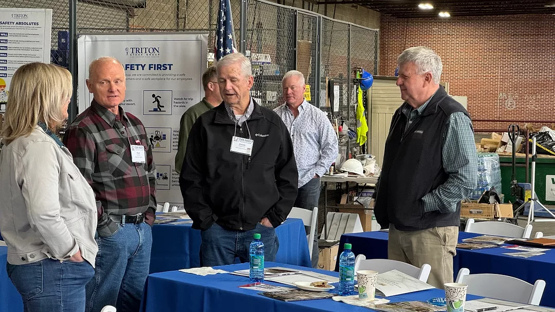 Attendees talking at Alabama Stone Summit