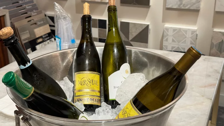 White wine samples