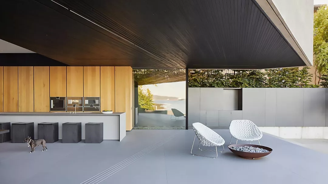 Lapitec Patio Floor and Outdoor Kitchen Countertop