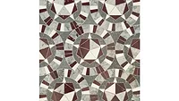 Gray and red mosaics