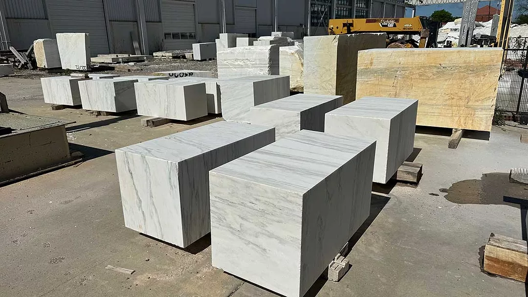 Alabama White Marble Co. outside storage area