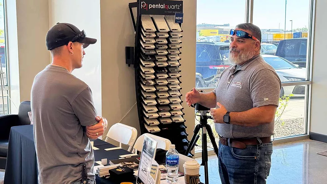 LPI giving demo at Denver Stone Summit