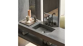 gray ceramic look sink