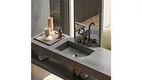 gray ceramic look sink