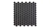 small round black mosaic tile
