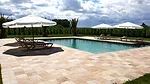 Gres Aragón Extruded Tile Around Pool Deck