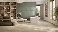 Del Conca Woodchic floor tile in living room setting