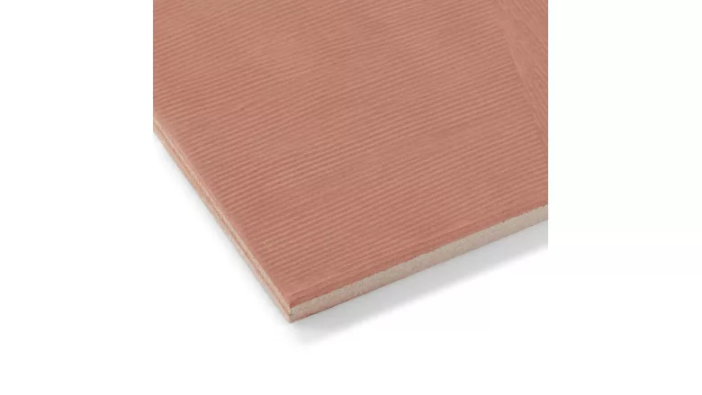 clay color grooved tile