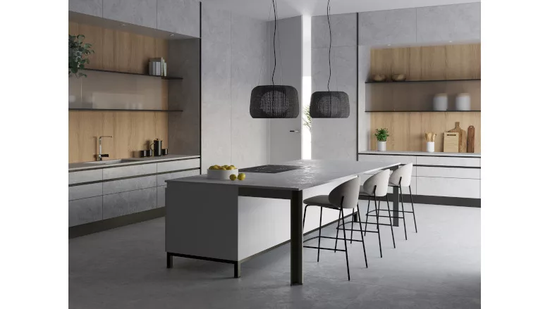 sintered stone in kitchen