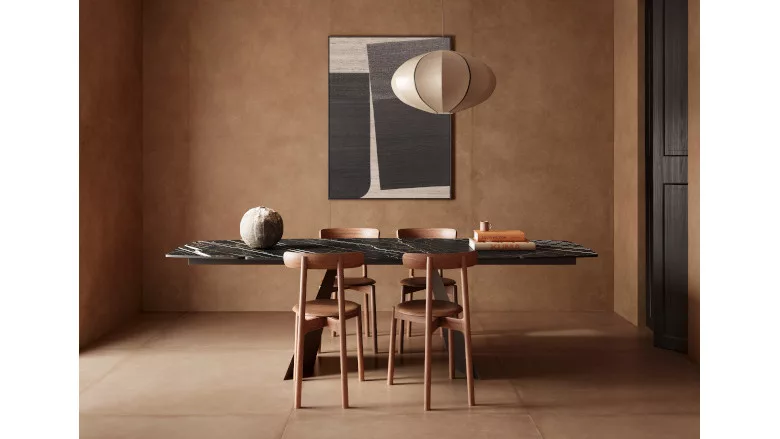 floor and wall tile in clay color