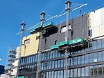 Stone facade installation fischer-headquarters-POST-Luxembourg