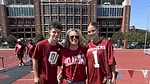 Amie with Son and Daughter at Oklahoma University