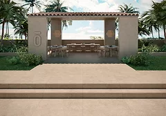 Zarci Porcelain Tile Outdoor Setting