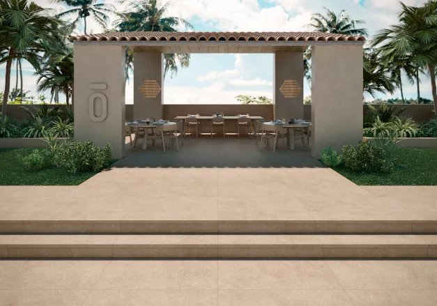 Zarci Porcelain Tile Outdoor Setting