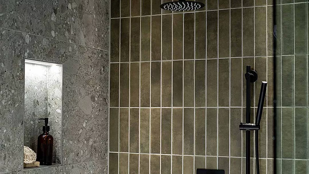 Schluter Shower Niche Green Shower