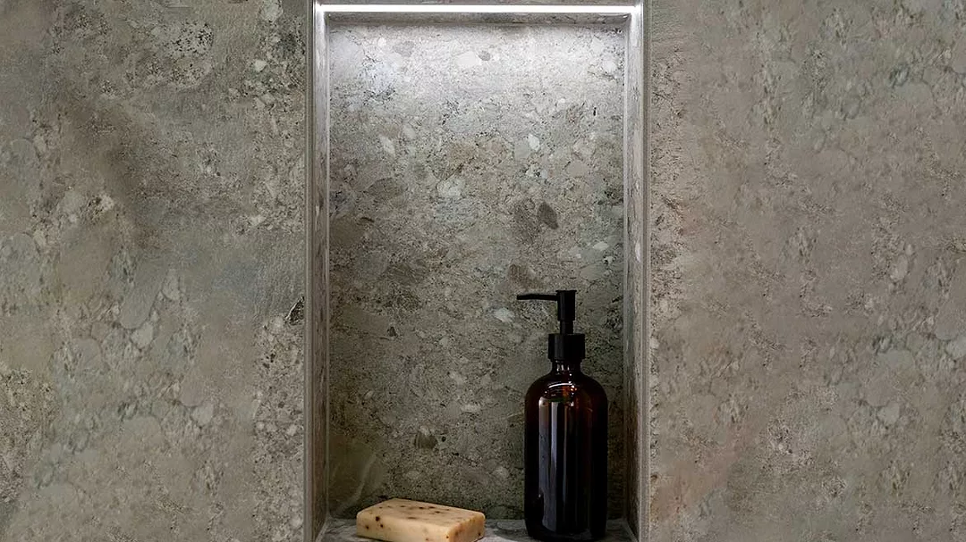 Schluter Shower Niche Green Shower