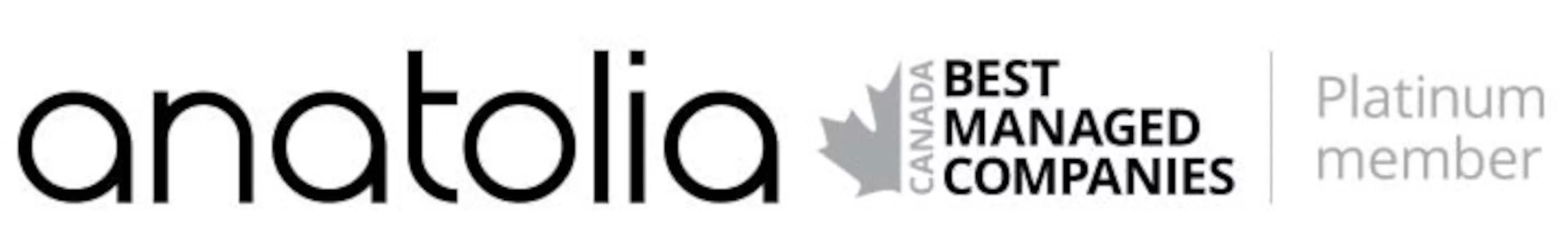 Anatolia 2025 Platinum Club recipient of Canada’s Best Managed Companies program logo