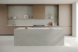 Cosentino Sensa Ketzia kitchen waterfall island