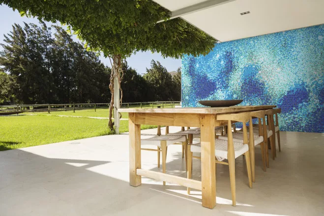 Artaic Splash Collection - Immersion Santorini Patio Wall