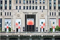 NeoCon 2026 Front of The Mart with NeoCon signs