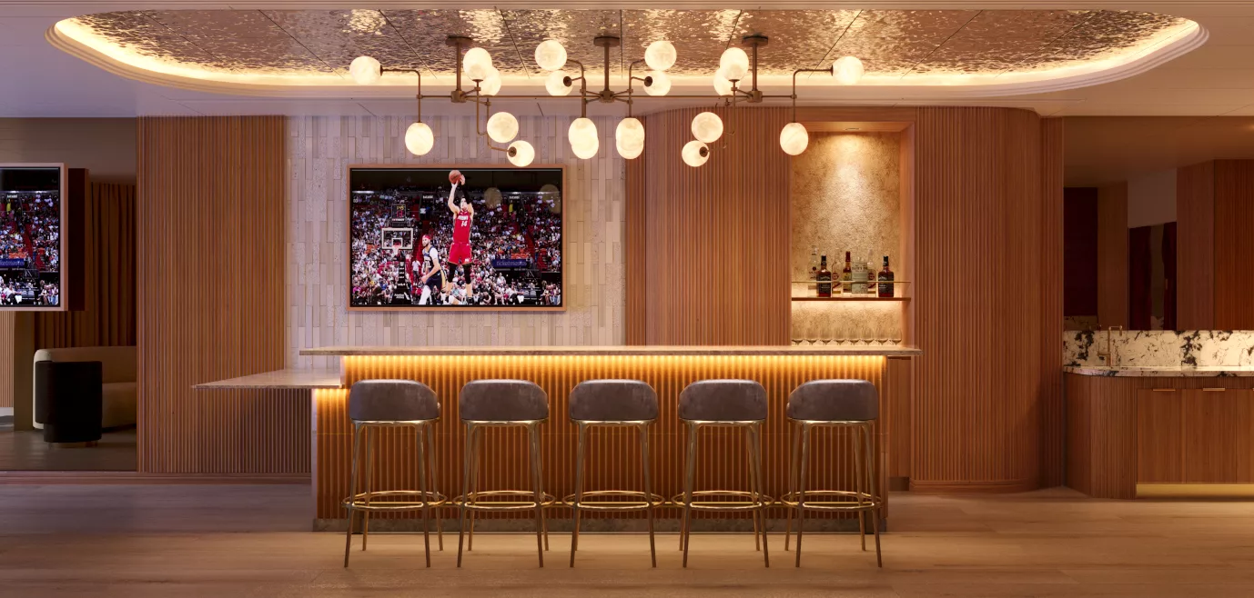 Kaseya Center Middle Bar Front View