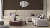 The image shows the Decoro Dorico porcelain stoneware tiles from Casalgrande Padana. 